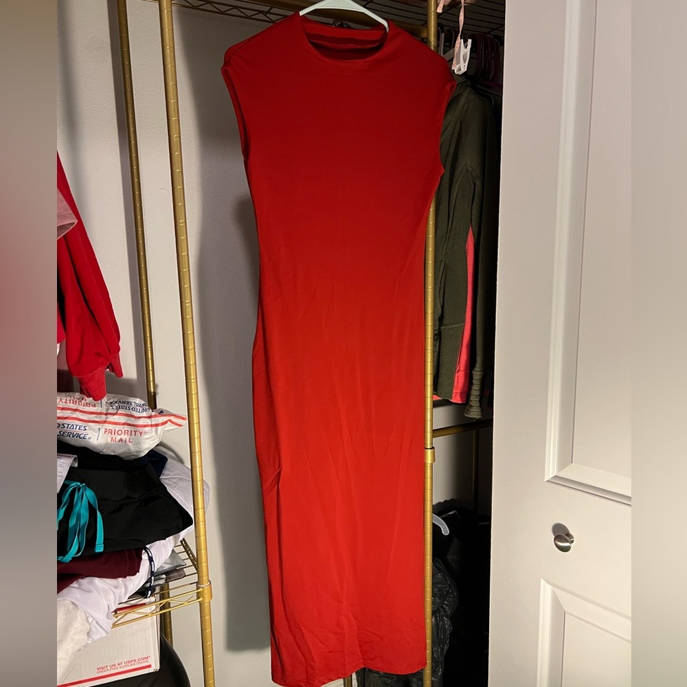 Zara Long red dress size L
